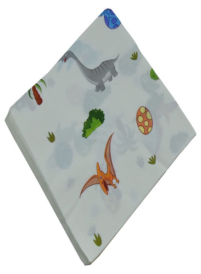 Jagmag® Dinosaur Jungle Animal Birthday Party Supplies, 10 Napkin, Dinosaur Birthday Party Decoration for Children Kids, Animal Theme Party Decoration,Safari Theme - Image 2